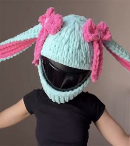 2026 housses de <span class=keywords><strong>casque</strong></span> de <span class=keywords><strong>moto</strong></span> <span class=keywords><strong>d</strong></span>écorations <span class=keywords><strong>d</strong></span>'<span class=keywords><strong>oreille</strong></span> de lapin adaptées aux voyages en plein air style en peluche - Product Image 3