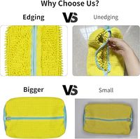 Usine personnalisée Portable voyage maille nettoyage Sneaker Machine et sèche fibres lavage linge 16 pouces chaussures sac de lavage