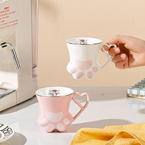 Taza de Cerámica Creativa con Forma de Pata de Gato, Linda y Kawaii, <span class=keywords><strong>para</strong></span> Regalos de Cumpleaños, <span class=keywords><strong>para</strong></span> Chicas, <span class=keywords><strong>Parejas</strong></span>, <span class=keywords><strong>Amor</strong></span>, Taza de Porcelana - Product Image 2