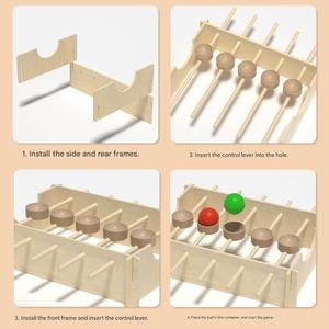 2026 年新品旋转滚球棋盘游戏儿童益智木制玩具 - Product Image 4