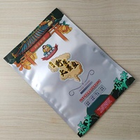 Sachet d'emballage souple en plastique brillant thermoscellable à trois soudures latérales en aluminium personnalisé pour aliments surgelés, idéal pour les fournisseurs alimentaires - Fabrication YSH