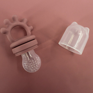 Offres Spéciales vente en gros nouveau design sans BPA en Silicone pour bébé mangeoire aliments frais sucette avec dessin animé bébé fruits <span class=keywords><strong>grignoteuse</strong></span> tétine - Product Image 2