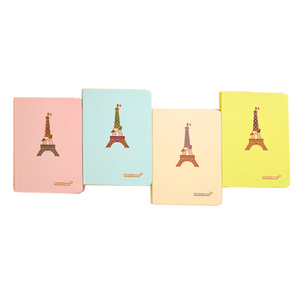 CAHIER PERSONNALISÉ 2026 A5 <span class=keywords><strong>Paris</strong></span> Tower à couverture rigide rose jaune CAHIER pour ÉTUDIANTS - Product Image 1