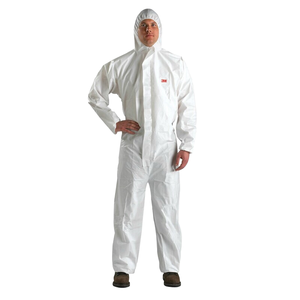 Overol Protector Desechable con Capucha, Microporoso, Impermeable al Polvo, Ropa de Trabajo de Seguridad Química, EPP para Uso en Cuartos Limpios, No Tejido, Nivel D - Product Image 1