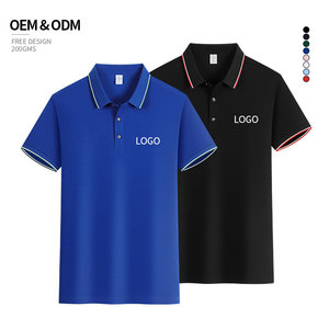 Wholesale 100% Cotton Custom Printed Embroidery logo Men's POLO Shirt Solid Color Blank Custom Polo Shirt