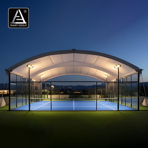 Pista <span class=keywords><strong>de</strong></span> Pádel Deportiva Inteligente para Exteriores con Cubierta <span class=keywords><strong>de</strong></span> Membrana <span class=keywords><strong>de</strong></span> PVDF, Kits <span class=keywords><strong>de</strong></span> Pista <span class=keywords><strong>de</strong></span> Pádel <span class=keywords><strong>de</strong></span> Lujo con Estructura <span class=keywords><strong>de</strong></span> Acero y Techo - Product Image 4