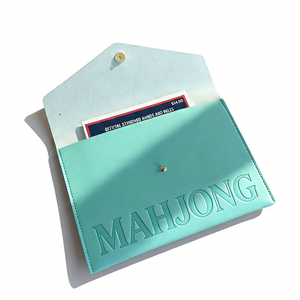 Protège-<span class=keywords><strong>cartes</strong></span> de <span class=keywords><strong>Mahjong</strong></span> personnalisable en cuir végétalien souple, multicolore, avec porte-<span class=keywords><strong>cartes</strong></span> de règles et mélangeur de <span class=keywords><strong>cartes</strong></span> - Product Image 4