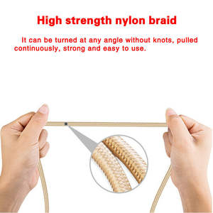 Câble USB Type-C en cuivre pur tressé en nylon, charge rapide 3A pour ordinateur, <span class=keywords><strong>scanner</strong></span> de codes-barres et téléphones mobiles - Product Image 5