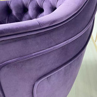 Chaise de salon de luxe en velours, dossier haut, pour la maison et l'hôtel - Offre spéciale