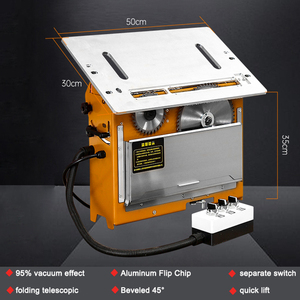 Scie à table pliante sans poussière pour le travail du bois, 25 kg, sans copeaux, 45 degrés, portable S - Product Image 5