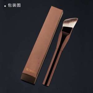 Pinceau Fond de Teint Plat Large en Poils Synthétiques avec Manche Métallique 23mm – Pinceau de Maquillage Cangzhou pour l'Application du Fond de Teint - Product Image 2