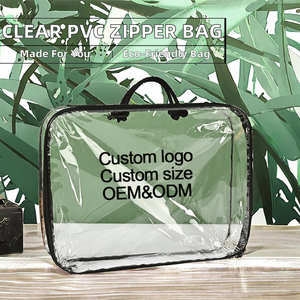 Sac rétractable en PVC EVA avec <span class=keywords><strong>fermeture</strong></span> éclair supérieure, impression sérigraphique pour draps, oreillers, parapluies, vêtements, emballage personnalisé avec logo, recyclable - Product Image 2