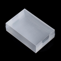 Boîte à thé en plastique transparente, emballage en forme de cube, boîte pliable, boîtes à thé vides en plastique pour sachets de thé