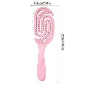 Brosse démêlante Flexi-Control Vent avec poils en nylon et manche en plastique noir/argent métallisé, grande taille - Product Image 6