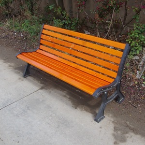 Outdoor Wooden Park <b>Bench</b> 1.5M Solid Wood Durable Patio <b>Bench</b> With Backrest Contemporary Design Modern Style Three Seater - Product Image 2