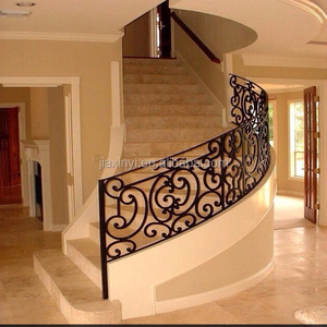 Sang trọng bên ngoài rèn sắt lan can ưa thích ban công lan can thiết kế sắt cầu thang lan can thép lan can & tay vịn - Product Image 4