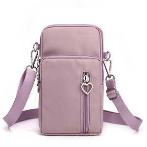 Offre Spéciale étanche fermeture éclair petit grand 2 taille bandoulière portefeuille téléphone portable pochette sac pour femmes téléphone portable sacs à bandoulière - Product Image 1