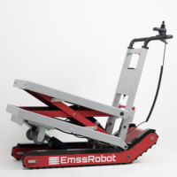 Plateforme élévatrice électrique hydraulique pliable en alliage d'aluminium EmssRobot Nano X 4, pour escaliers, usage industriel, capacité lourde 300 kg, CE