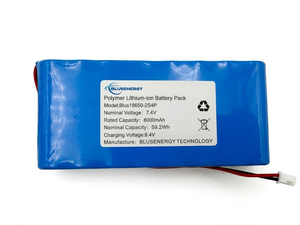 Batería de iones de litio cilíndrica recargable personalizable de 3,7 V, 7,2 V, 7,4 V, 3500 mAh, 18650‑2S para dispositivos médicos y equipos portátiles - Product Image 3
