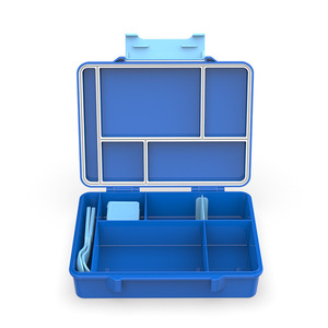 Portable <b>Lunch</b> <b>Box</b> 230x170x55mm 4 Compartments PP Material For Office Students Children - Product Image 2