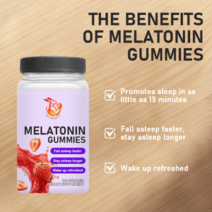 Gummies de Mélatonine à Prix de Gros, Saveur Fraise Naturelle avec Soutien au Sodium pour un Endormissement Plus Rapide - Product Image 2
