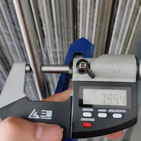 Barre ronde en acier inoxydable 304L 6mm 8mm 10mm, finition lisse et brillante, découpe sur mesure pour soudage et fabrication légère