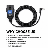 Kit de câblage OBD 12V 24V vers 5V OEM ODM Longueur personnalisée Faible MOQ Vente en gros pour accessoire de caméra embarquée