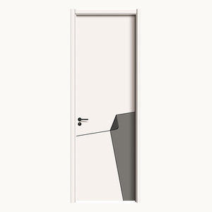Puerta Interior <span class=keywords><strong>de</strong></span> Estilo Moderno Gris Claro, Puerta Simple <span class=keywords><strong>de</strong></span> Madera Hecha a Medida, <span class=keywords><strong>de</strong></span> <span class=keywords><strong>Buena</strong></span> Calidad <span class=keywords><strong>y</strong></span> Económica, Puerta Interior <span class=keywords><strong>de</strong></span> Dormitorio con Placa <span class=keywords><strong>de</strong></span> Cristal <span class=keywords><strong>de</strong></span> Carbono - Product Image 1