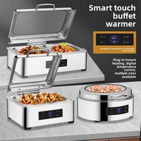 Réchaud alimentaire numérique intelligent pour buffet |   Plat à réchaud hydraulique en acier inoxydable pour hôtels et traiteurs