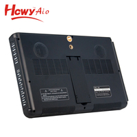 Télévision rechargeable portable 10 pouces numérique DVB-T DVB-T2 ISDB-T avec câble TV AV