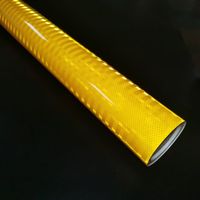 Rouleaux de film réfléchissant de qualité ingénierie, logo personnalisé, prisme, épaisseur 0,48 mm, adhésif sensible à la pression durable 3 ans