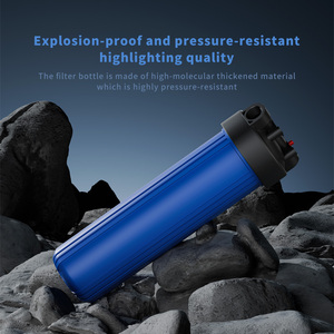 Carcasa de Nano filtro Manual azul grande de 10/20 pulgadas Sistema de purificación de agua de ósmosis inversa de fácil instalación para uso doméstico Calidad - Product Image 5