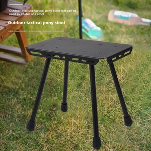 Lightweight Folding <strong>Table</strong> Outdoor Camping Tactical Modern Aluminum Ultralight Stool and Compact Portable Folding <strong>Table</strong> - Product Image 3
