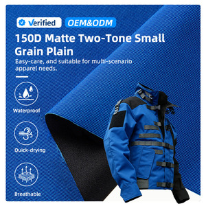 Tissu imperméable à trois fonctions 150D, tissu extérieur en polyester mat bicolore, fil trois-en-un pour vestes d'extérieur - Product Image 2