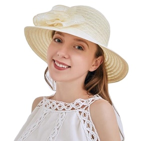 Hermoso y Elegante Sombrero de Fiesta, Sombrero de Organza Flexible, Sombrero de Moda para Iglesia, Boda, Sombreros Hechos a Mano para Damas, Adultos y Niños - Product Image 6