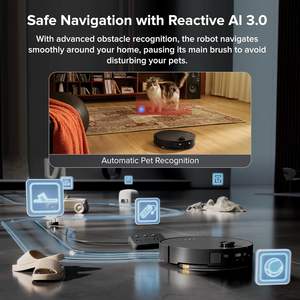 <span class=keywords><strong>Roborock</strong></span> Saros <span class=keywords><strong>10</strong></span> Aspirateur robot et serpillière 22000Pa Super aspiration Évitement d'obstacles par IA Détection intelligente de la saleté Ultra-mince 3,14 pouces - Product Image 6