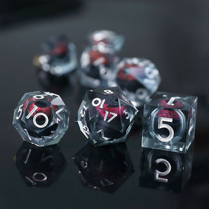 7PCS DND D20 Liquid Core Dragon's Eye Dice Sets para COC Dungeon y Dragon Pathfinder RPG Juegos de rol Party - Product Image 6