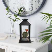 Décorations intérieures et extérieures, lanternes LED en plastique suspendues fonctionnant sur piles