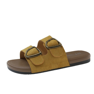 2026 New Fashion <b>Flat</b> Beach Casual Outdoor Wear Seaside Wear-Resistant Birken Thick Sole Retro Slide <b>Sandals</b> Summer - Product Image 5