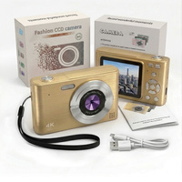Caméra numérique H15 4K UHD pour adolescents, 48MP, autofocus, zoom 16X, écran IPS 2,4 pouces, enregistreur vidéo pour étudiants, caméscope compact