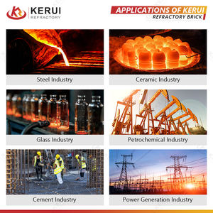 KERUI Werkspreis leichter Feuerlehm-Isolierziegel Lehm-Isolierziegel für Metallurgie - Product Image 5