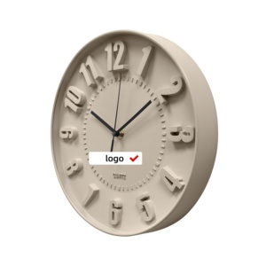 Reloj de Pared Contemporáneo de Cuarzo de 12 Pulgadas, Material Plástico para Decoración de Sala de Estar, <span class=keywords><strong>Nombres</strong></span> <span class=keywords><strong>Propios</strong></span> en Mayúsculas - Product Image 1