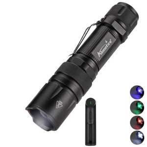 <span class=keywords><strong>Alonefire</strong></span> X33 4 en 1 <span class=keywords><strong>linterna</strong></span> Multicolor Zoom WRGB LED aluminio para caza pesca conciertos vocales palos luminosos luz IP65 - Product Image 1