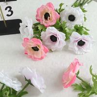 O-X915 Giant Blue Purple Anemone Großhandel 3D gedruckte künstliche Blume mit Real Touch Home Hochzeit chinesische Neujahrs dekoration