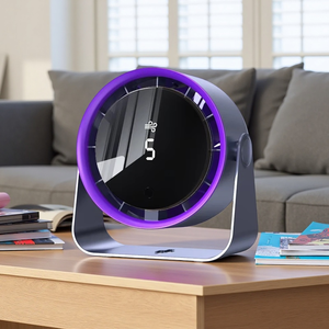 Ventilador de Circulación de Aire de Escritorio, Ventilador Eléctrico Portátil de Mesa, Flujo de Aire Turbo Silencioso, Viento Fuerte, Velocidad Ajustable, para Dormitorio u Oficina - Product Image 1