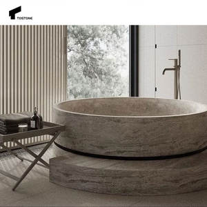 Tostone עתיק כסף טרוורטין טרבס לבן ללא מעמד לווילה ופינות חוץ - Product Image 6