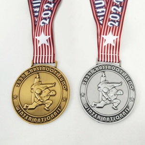 Medallas Deportivas Personalizadas de Metal para Karate, Taekwondo, Artes Marciales, Kickboxing, Kung Fu, Bjj, Jiu Jitsu, Judo, Diseño Gratuito del Fabricante - Product Image 1