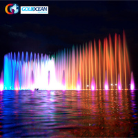 Fontaine musicale dansante de grande taille pour lacs, piscines, étangs, parcs et rivières, certifiée CE ISO, fabriquée en Chine