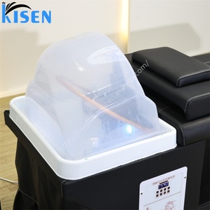 Lit de lavage capillaire Kisen avec installation de tuyauterie fixe offrant une circulation d'eau puissante et une thérapie de massage apaisante du cuir chevelu - Product Image 2