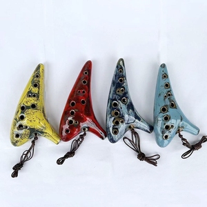 <span class=keywords><strong>Flauta</strong></span> de Cerámica de 12 Orificios, Acabado Esmaltado al Horno, Venta Caliente - Product Image 5
